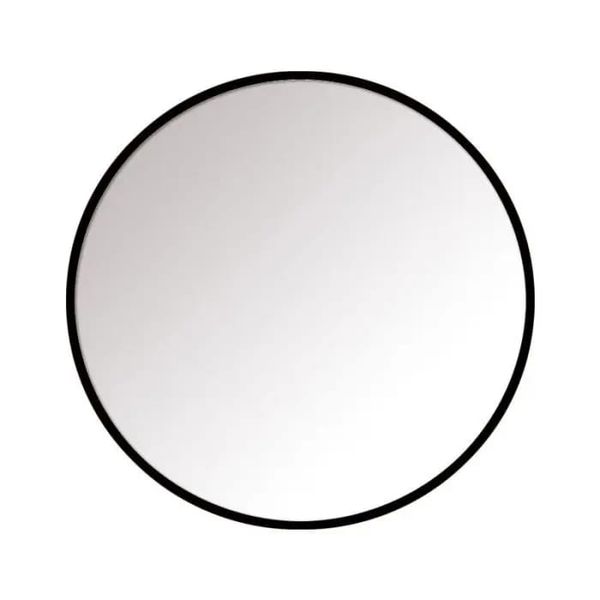 Mirror, Round, Black Frame, 800mm