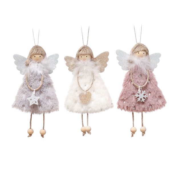 3 Pcs Christmas Angel Ornaments For Hanging Ornaments, Christmas Supplies