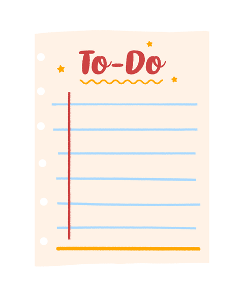 Katz Designs - A4 Magnet - Calendar /Planner - To Do List Colour