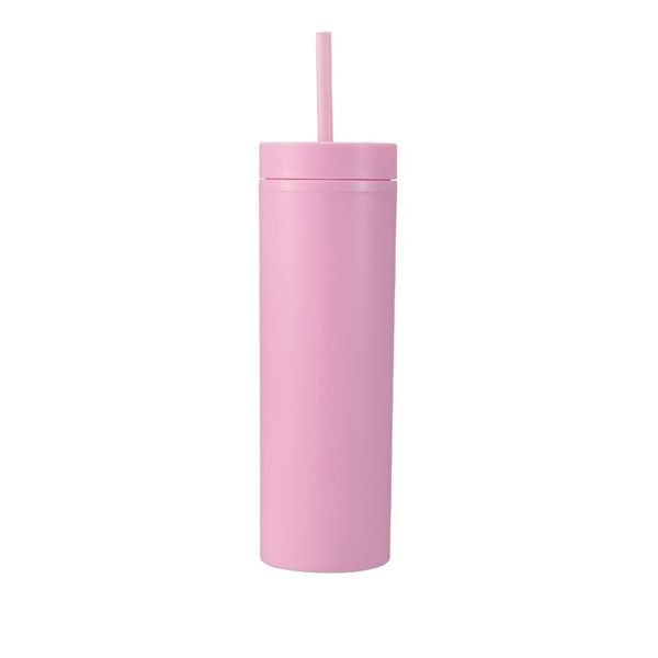 Plastic Tumbler with Lids and Straws