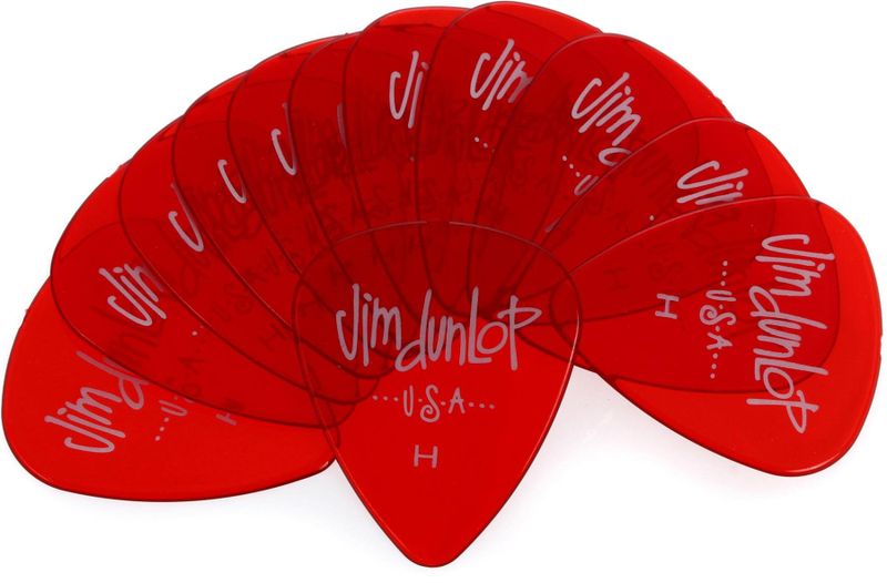 Jim Dunlop Gels Heavy Picks - Red