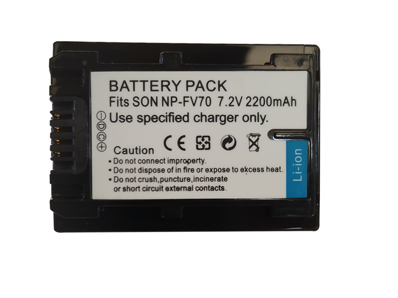 2200mAh Lithium-ion Battery Sony NP-FV70