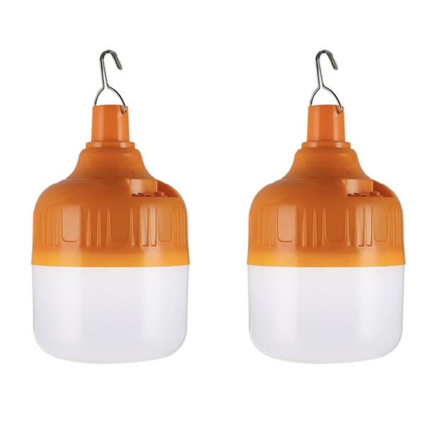 50W Rechargeable Emergency Outdoor &amp; Indoor Hanging Light - 4 Pack