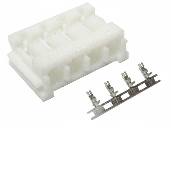 XY133-04HT: 2.5mm 4-Way In-line Locking Cable End Wafer