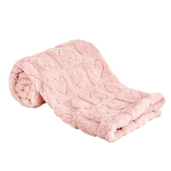 Wool Baby Blanket Heart Shape Plaid Blanket