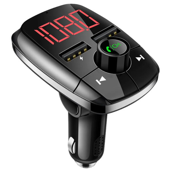 ALLISON - ALS-A25 - Dual USB Car Charger With LED Display - Black