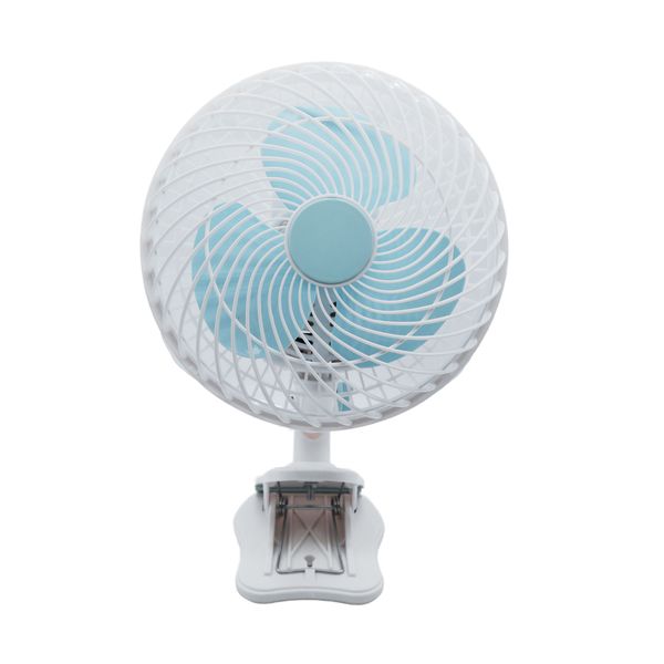 Desktop Energy Saving Adjustable Self Rotating Fan with Stand /Clip - 35cm