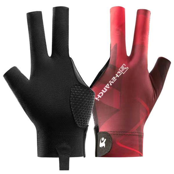 Anti-Slip Professional Pool and Snooker Glove - Red