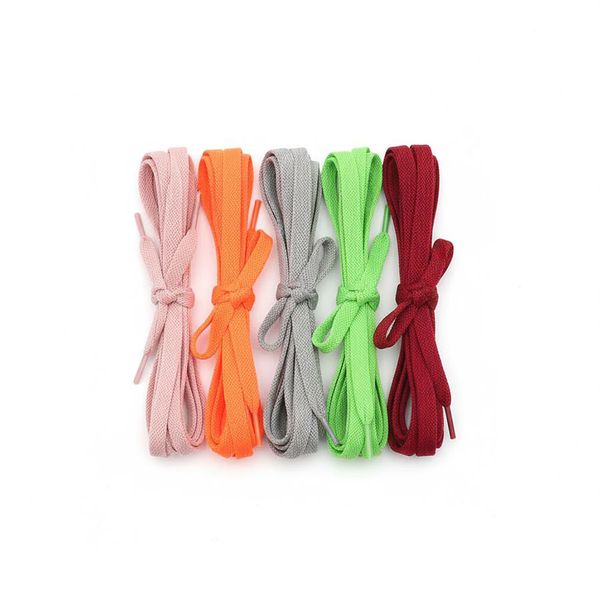 Assorted Colors Vibrant Fashion Flat 120Cm Shoelaces - 5 Pack