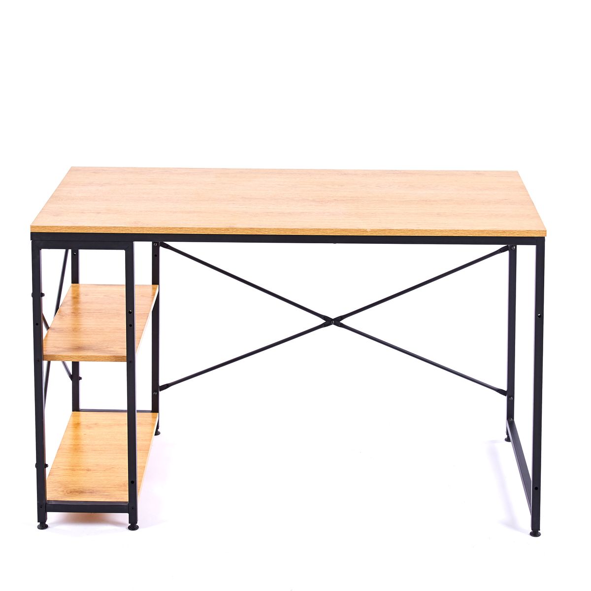 Computer Desk Study Table Office Workstation Gaming Desk with 2 Shelves