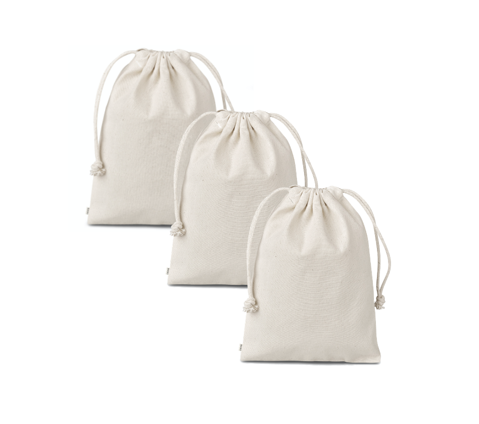 Cotton Drawstring Bag Natural - 3 Pack Maxi | Shop Today. Get it ...