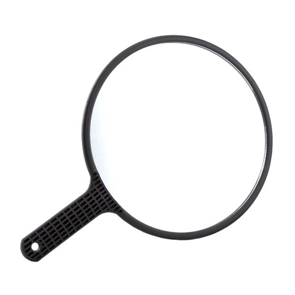 Hand Mirror Round with Handle - 25cm diameter