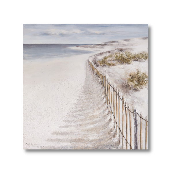 Canvas - Coastal Theme - Beach Fence 1000x1000mm