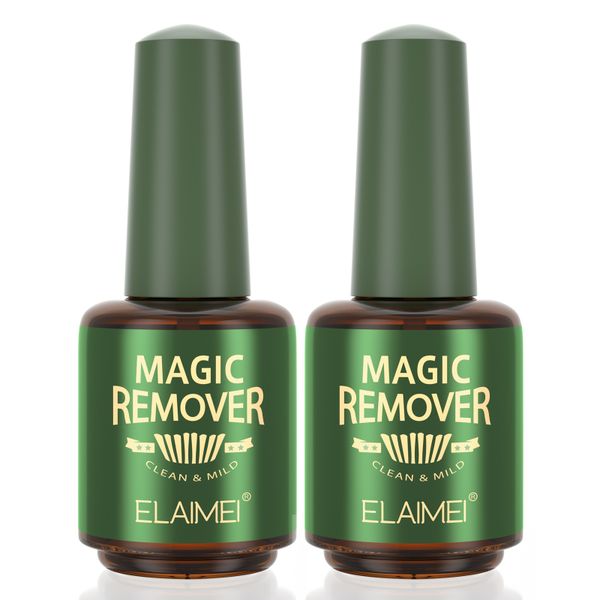 Elaimei Magic Remover Gel Polish Burst Nail Polish Remover 15ml-2Pack