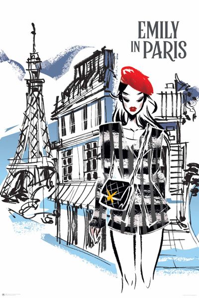 Emily in Paris - Sketch Poster