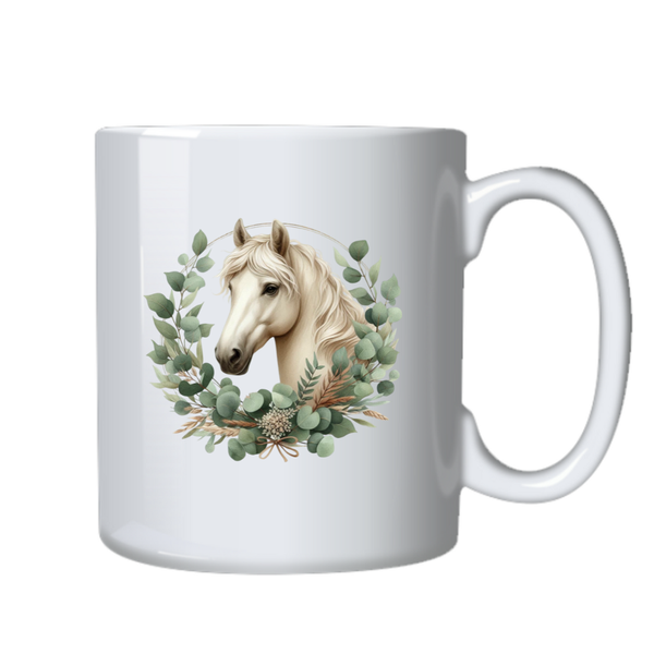 Floral Boho Horse Birthday Christmas Gift Cup Mug 503 10