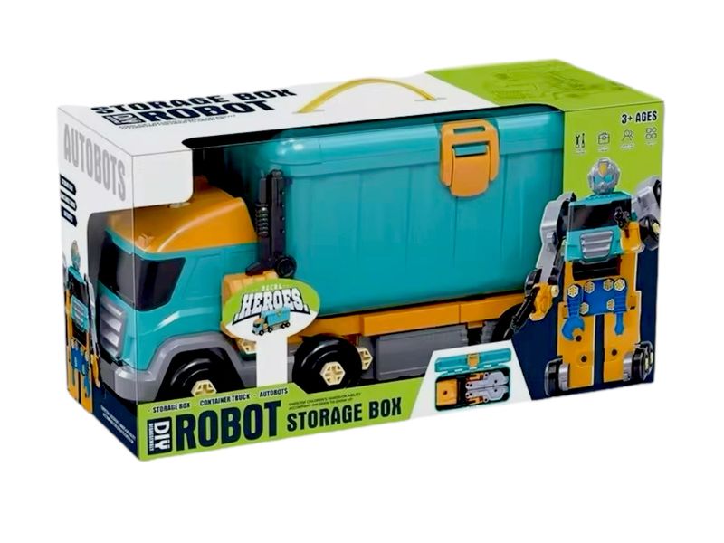 Robot Building DIY Engineering Toy with Storage Box