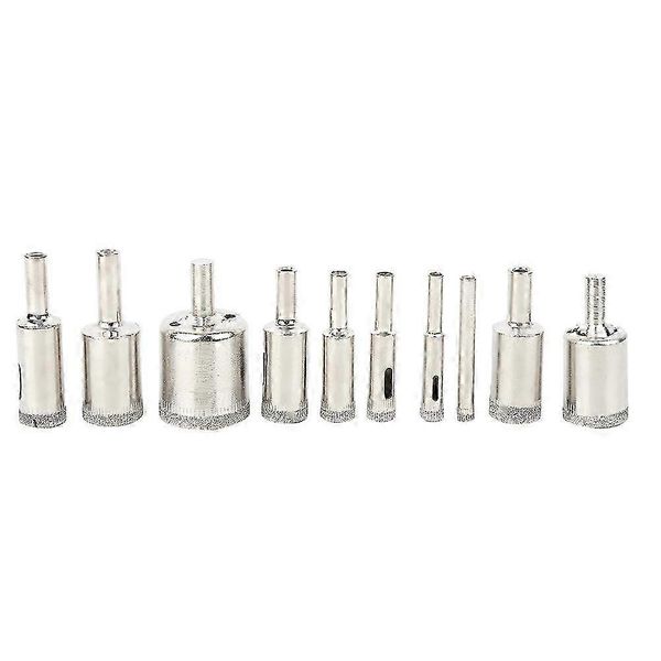10Pcs 6-30mm Diamond Core Hole Saw Bits