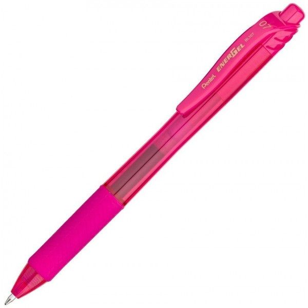 Pentel Energel X Retractable 0.7mm Pink x2