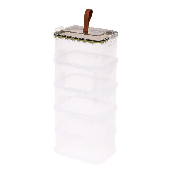 5-Tier Lunchbox Storage Containers - Transparent