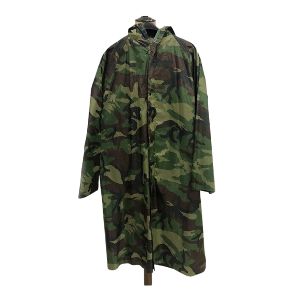JG-164 Camouflage 100% Polyester Raincoat Adult Green Rain Coat
