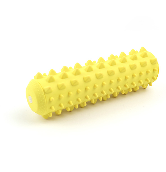 Durable Rubber Dog Chew Toy | Squeaky Teeth Cleaning Stick | For Aggressive