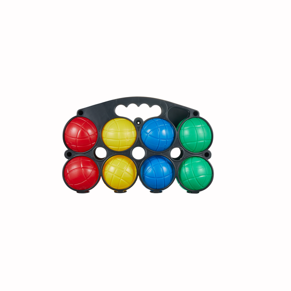 Quest 8-Piece Plastic Boules Set - Outdoor Family Fun |Durable Multi-Colour