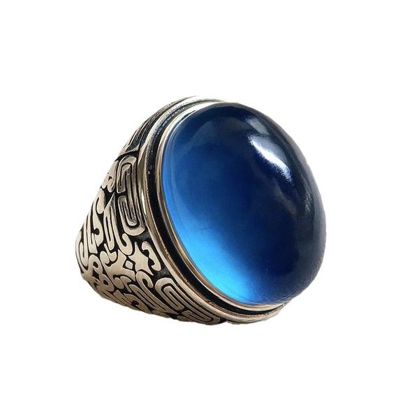 ZELTRYN Unique Ice Lake Blue and Sea Blue Sapphire Ring