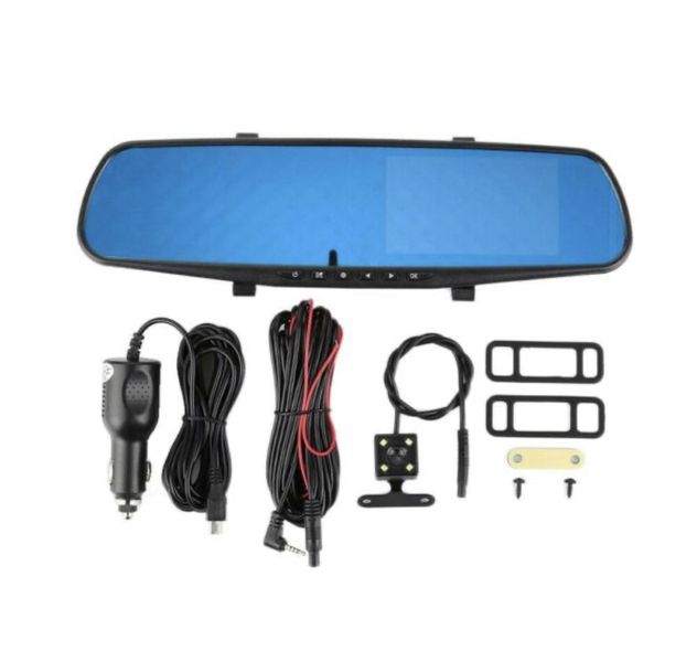 Aerbes AB-Q004 Full HD Car DVR Rearview Mirror Dual Channel Recorder