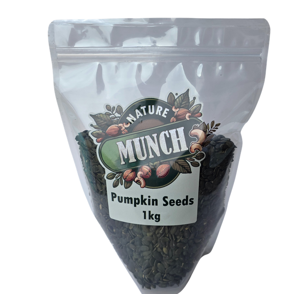 Nature Munch Green Pumpkin Seeds 1kg - Raw, High Protein, Nutrient-Dense