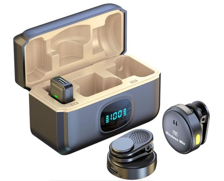 Wireless Mic with Charging Case