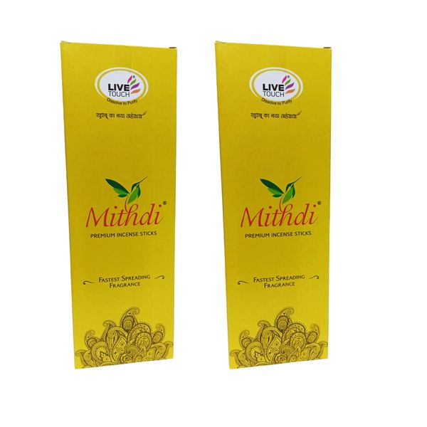 Live Touch Mithdi Incense Sticks Pack of 2 x 90g