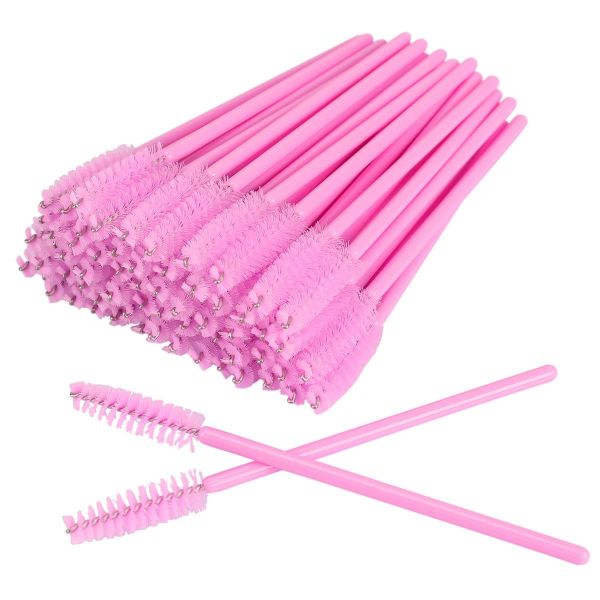 iMbali 100 Piece Disposable Mascara Wands - Pink