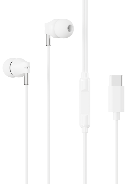 TechZA Type-C Earphones with Microphone - High Quality Sound TZ-HF13
