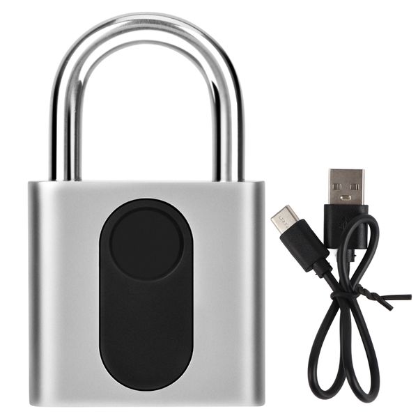 Waterproof Fingerprint Padlock 510-512. Long U-Shaped Zinc Code Padlock