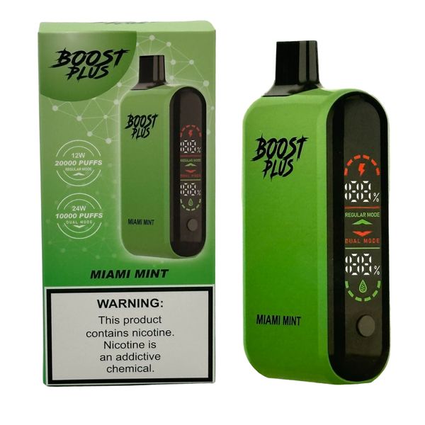 Boost Plus 20000 Puffs Disposable Vape With 25ml Miami Mint