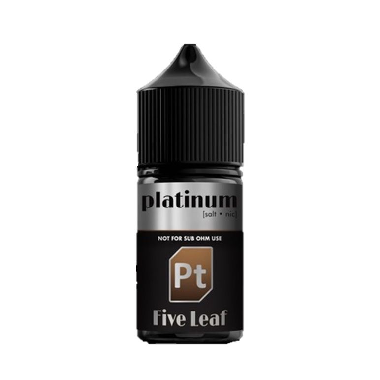 Platinum Vape Juice Five Leaf Tobacco Flavour 30ml 25mg Nic Salt