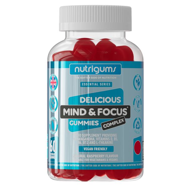 Mind &amp; Focus Ashwagandha Complex Gummy-Mental Performance,Tiredness,Fatigue