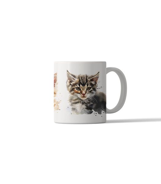 Cat Portrait 11oz DSG8 Printed Coffee Mug Gift