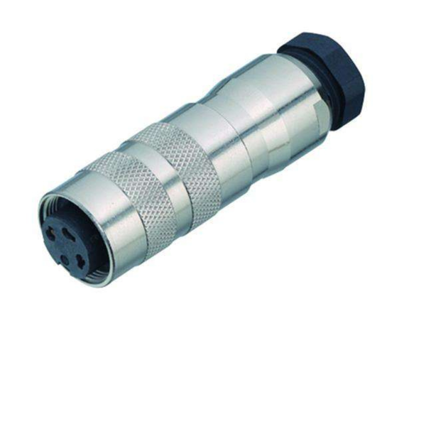 99-5630-15-12 M16 12-Pole Female Cable Connector IP67 Screw Lock, Gold Pins