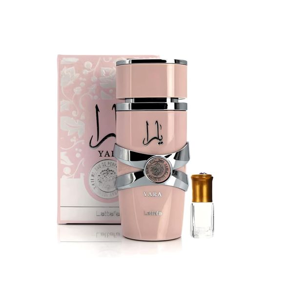Yara Pink Eau de Parfum - 100ml + (Perfume Oil Gift)