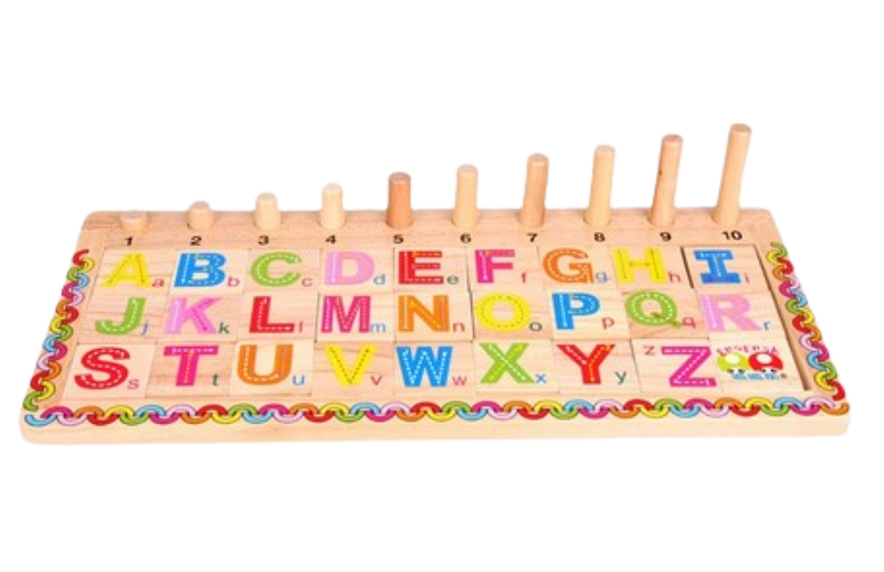 Montessori Wooden Learning English Logarithmic Board