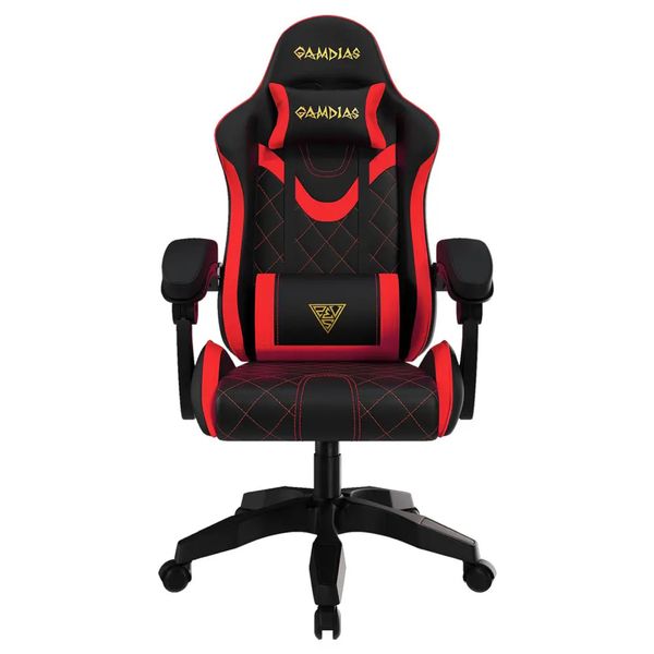 Gamdias Zelus E2 Gaming Chair - Black-Red / Premium PU Leather