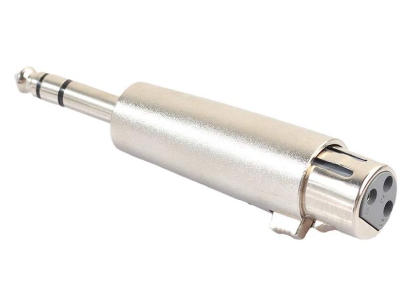 XLR Female to 6.35mm Male Adatper - XLR F to 1/4 TSR Male