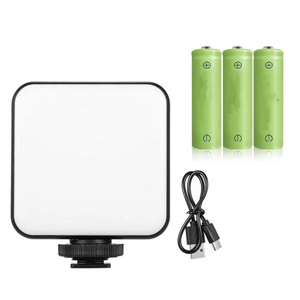 Battery Operated And Rechargeable LED Fill light with 3 Colours, 7 Modes