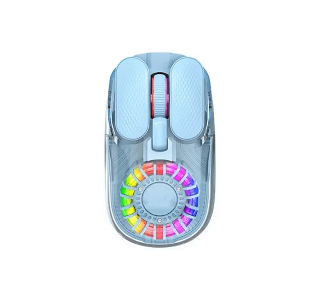 Crystal Glow Dual-Mode RGB Wireless Mouse