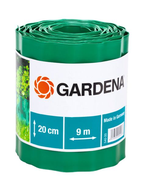 GARDENA Lawn Edging, Green 9 metre Roll 20 cm High