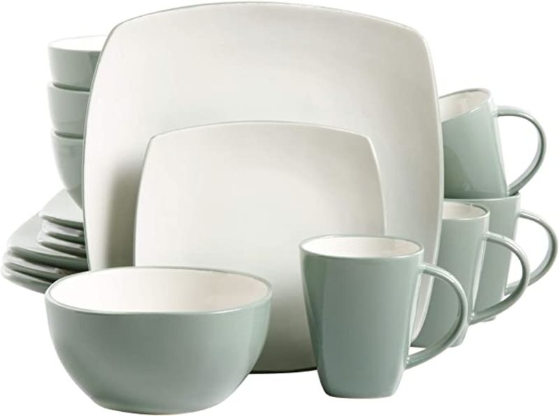 Dinner Set 16 Piece Embossed Reactive Assorted Designs and Colours