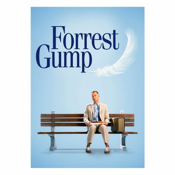Forrest Gump Movie Blue - A1 Poster