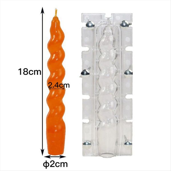 DIY Spiral Rod Candle Mold Church Wedding Long Rod Candle Making Tool Easy